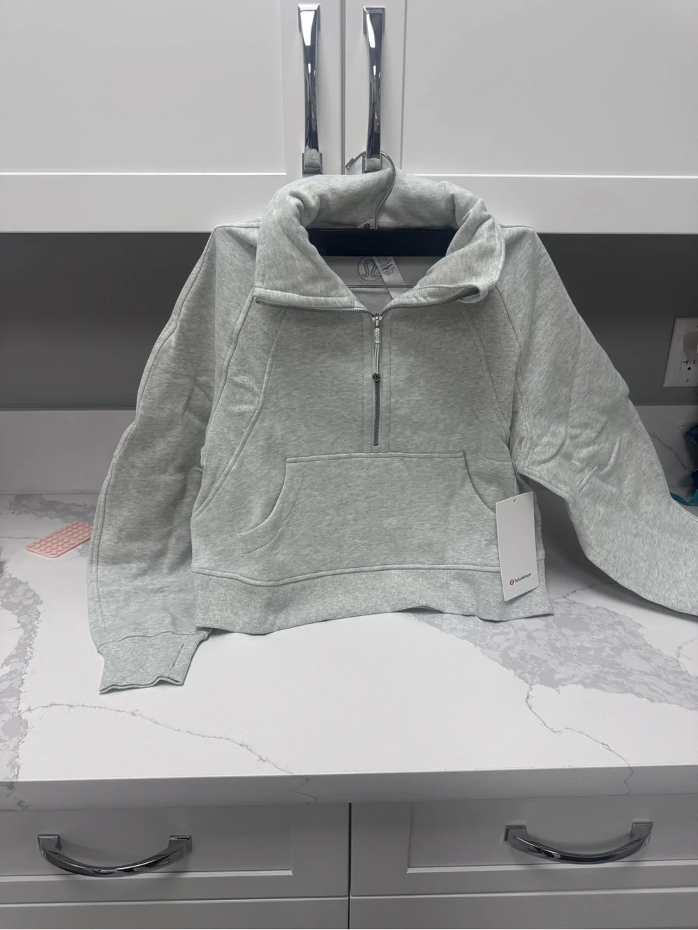 lululemon athletica Mint Green Half-Zip Pullover Hoodie